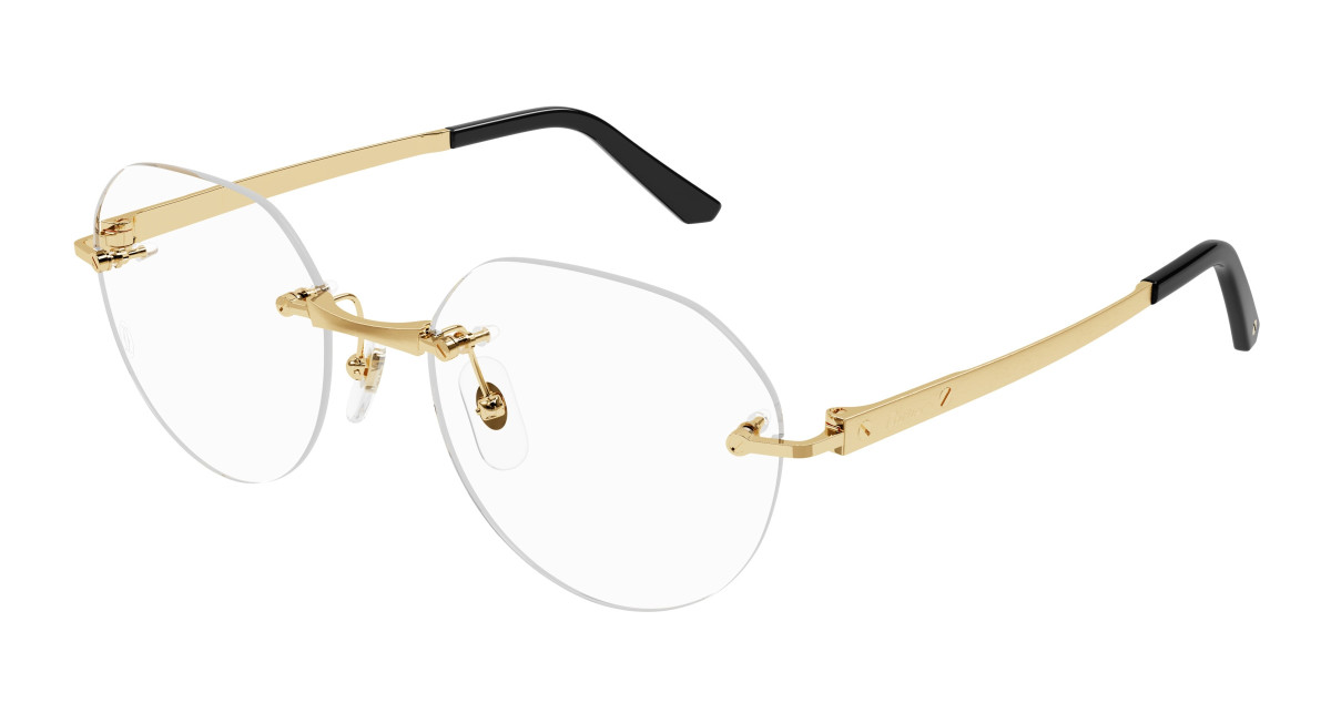 Cartier Eyeglasses CT0408O 001 Gold