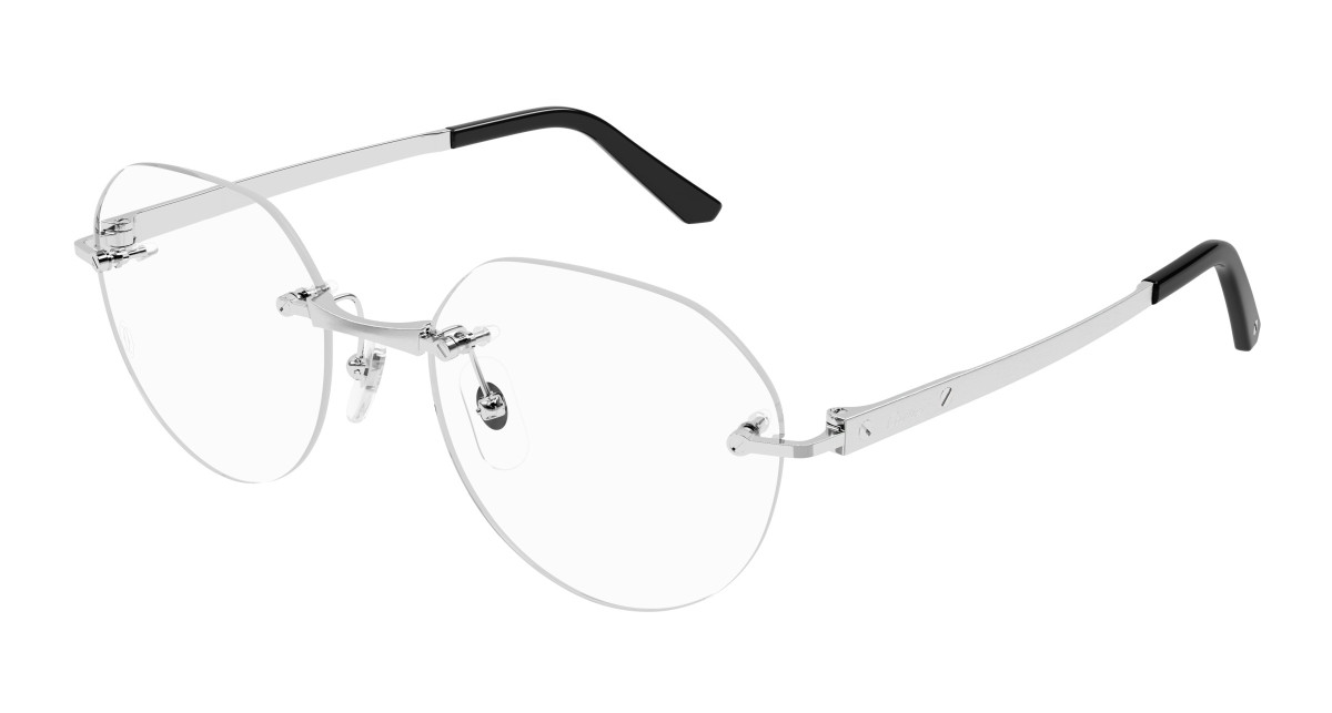 Cartier Eyeglasses CT0408O 002 Silver