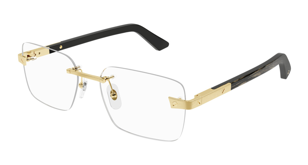 Cartier Eyeglasses CT0411O 001 Gold