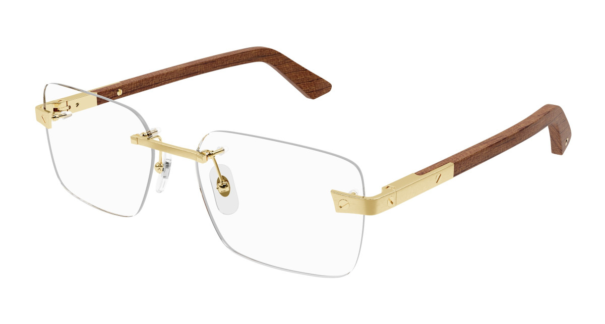 Cartier Eyeglasses CT0411O 002 Gold