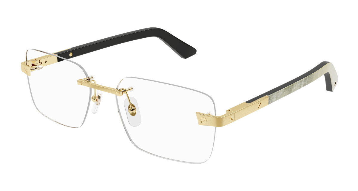 Cartier Eyeglasses CT0411O 003 Gold
