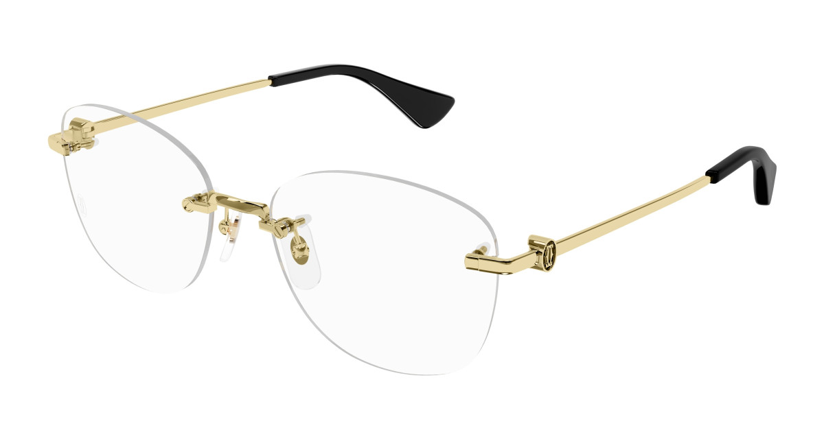 Cartier Eyeglasses CT0414O 001 Gold