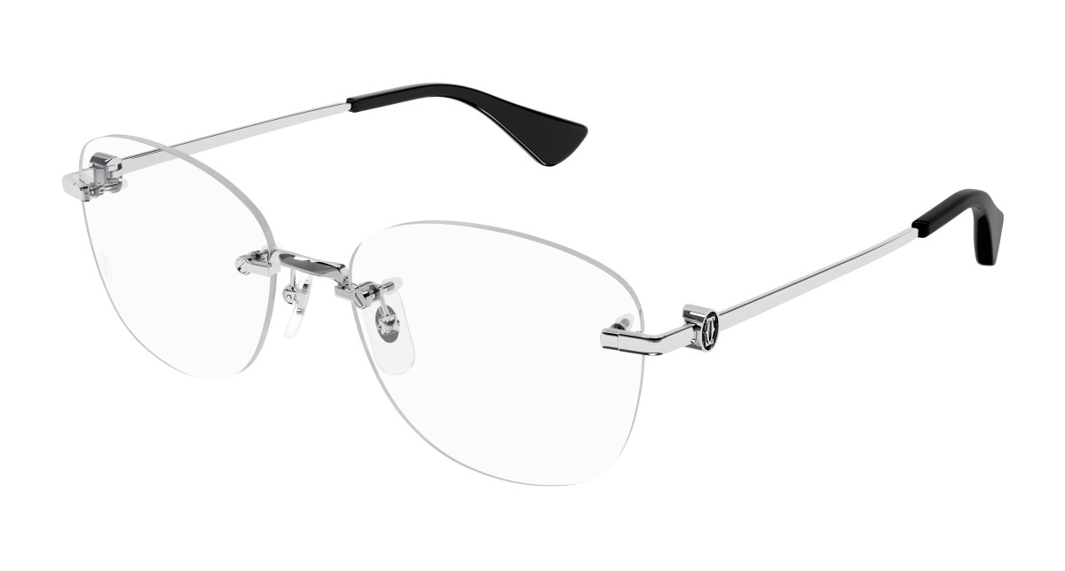 Cartier Eyeglasses CT0414O 002 Silver