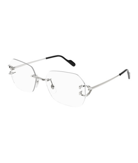 Cartier Eyeglasses CT0416O 002 Silver