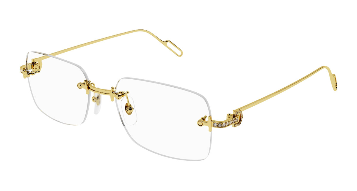 Cartier Eyeglasses CT0421O 002 Gold
