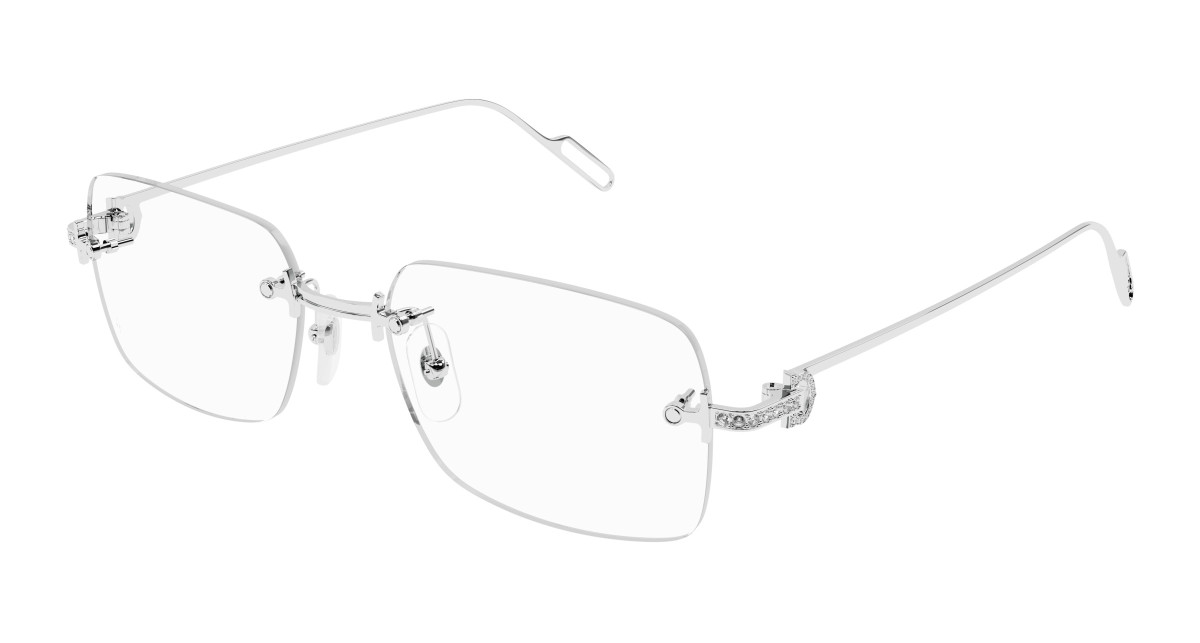 Cartier Eyeglasses CT0421O 003 Silver