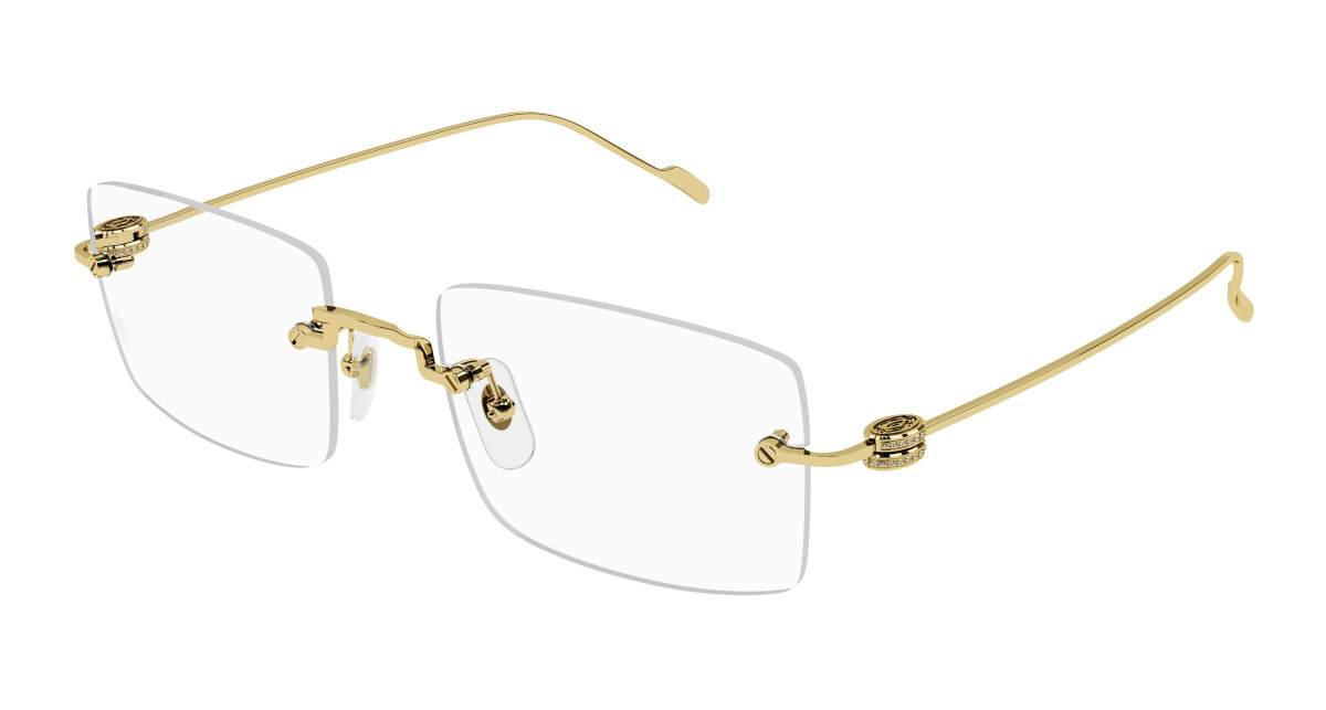 Cartier Eyeglasses CT0422O 002 Gold