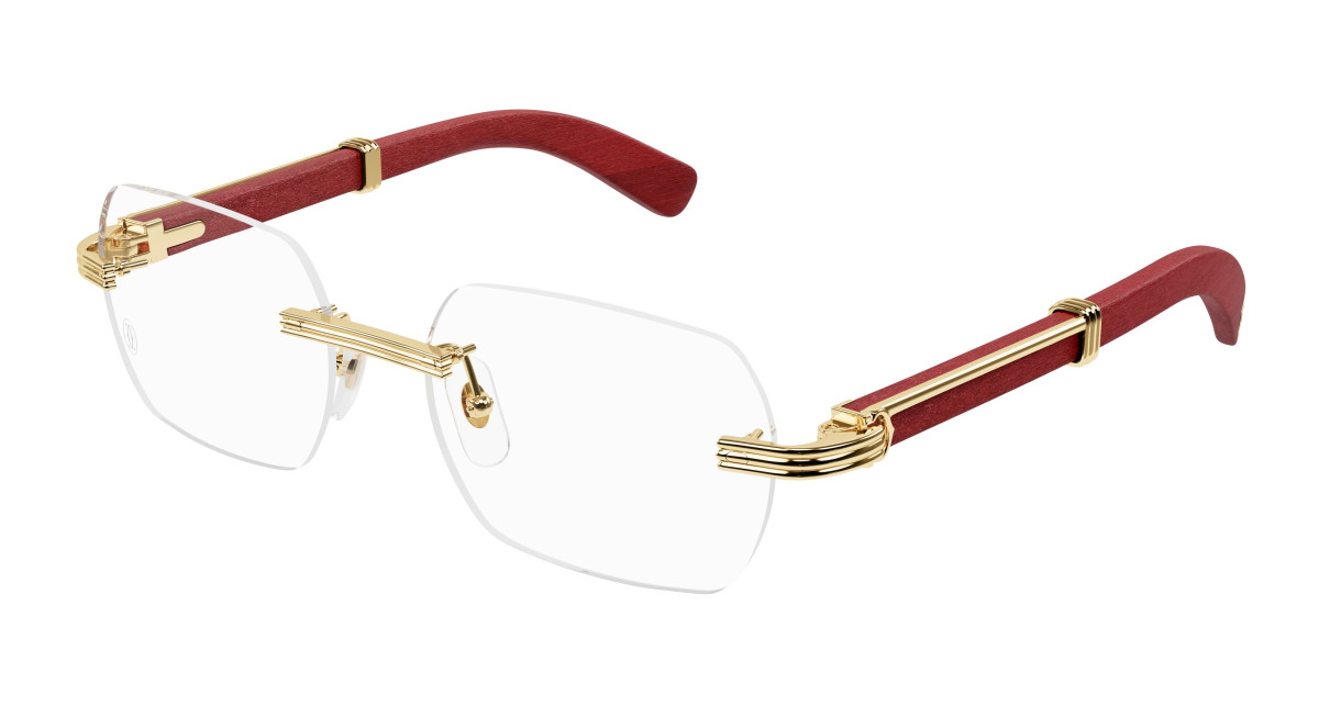 Cartier Eyeglasses CT0423O 004 Gold