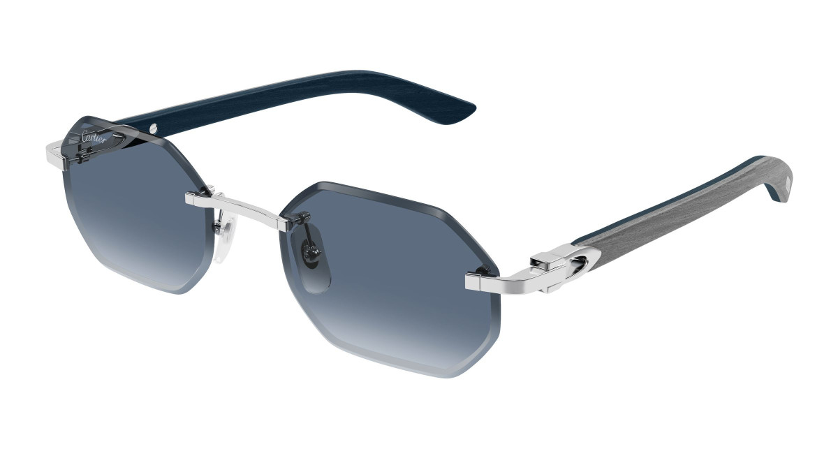 Cartier Sunglasses CT0439S 007 Silver