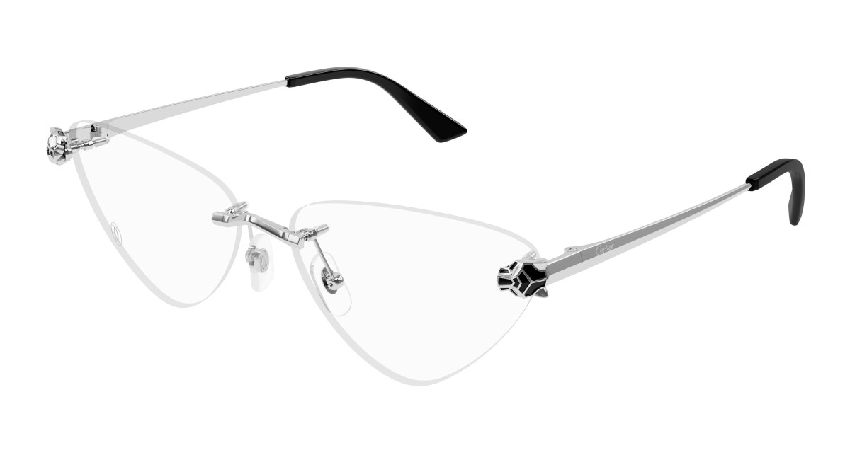 Cartier Eyeglasses CT0448O 002 Silver