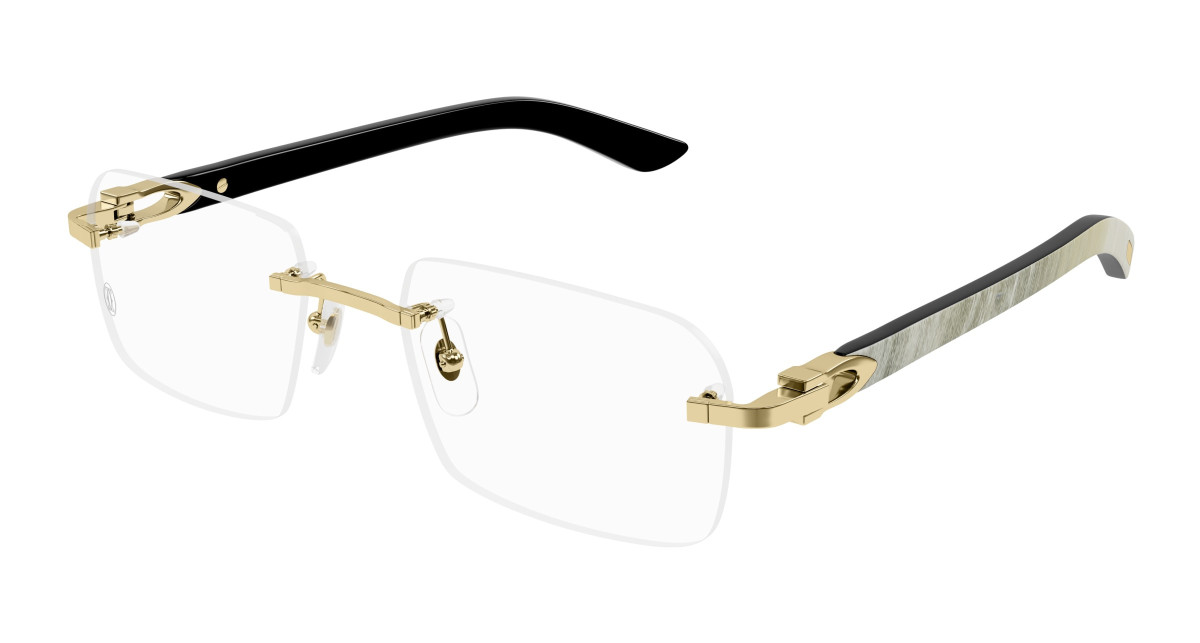 Cartier Eyeglasses CT0453O 002 Gold