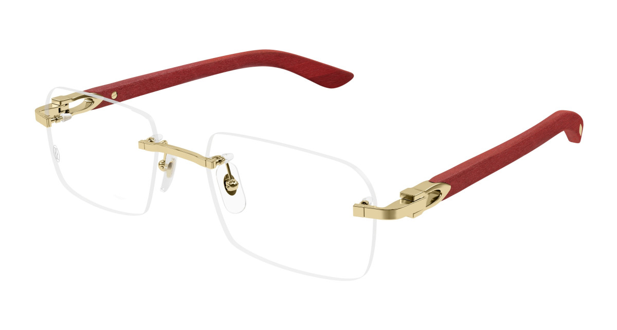 Cartier Eyeglasses CT0453O 003 Gold