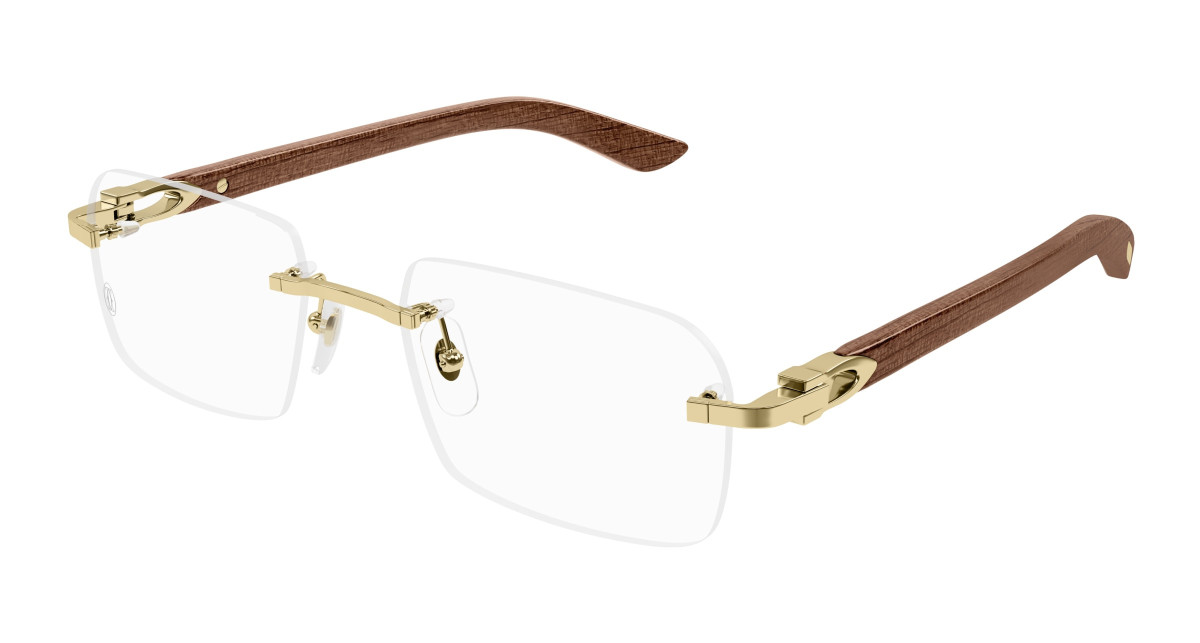 Cartier Eyeglasses CT0453O 004 Gold