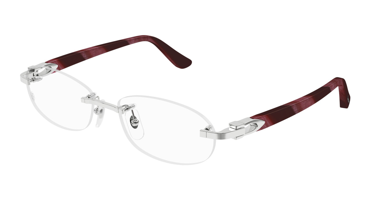 Cartier Eyeglasses CT0455OJ 001 Silver