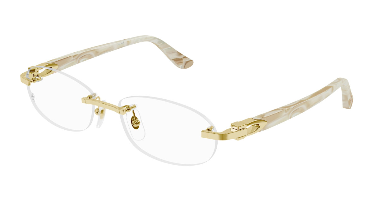 Cartier Eyeglasses CT0455OJ 003 Gold