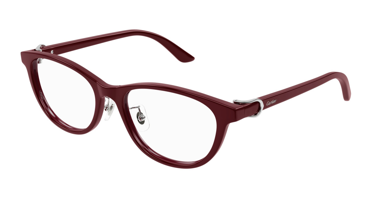 Cartier Eyeglasses CT0456OJ 002 Burgundy