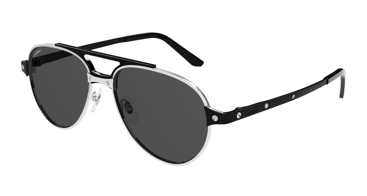 Cartier Sunglasses CT0476S 004 Silver