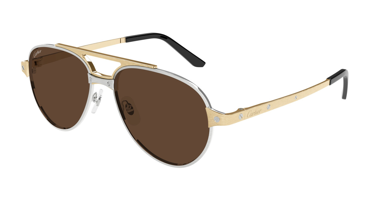 Cartier Sunglasses CT0476S 008 Silver