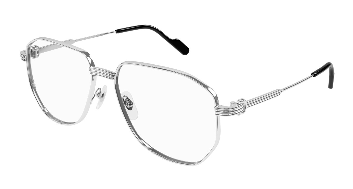 Cartier Eyeglasses CT0484O 002 Silver