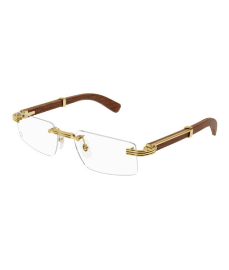 Cartier Eyeglasses CT0485O 002 Gold