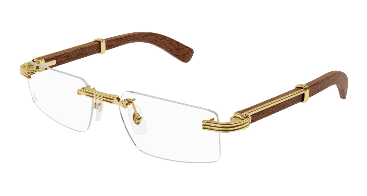 Cartier Eyeglasses CT0485O 002 Gold