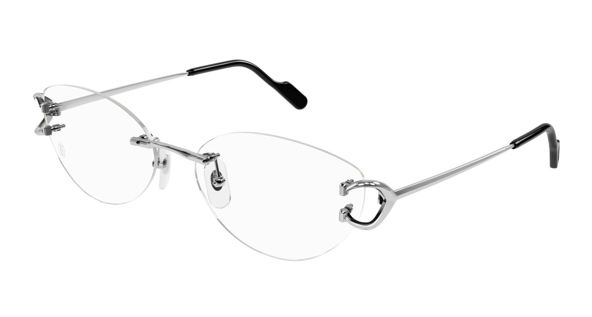 Cartier Eyeglasses CT0487O 002 Silver
