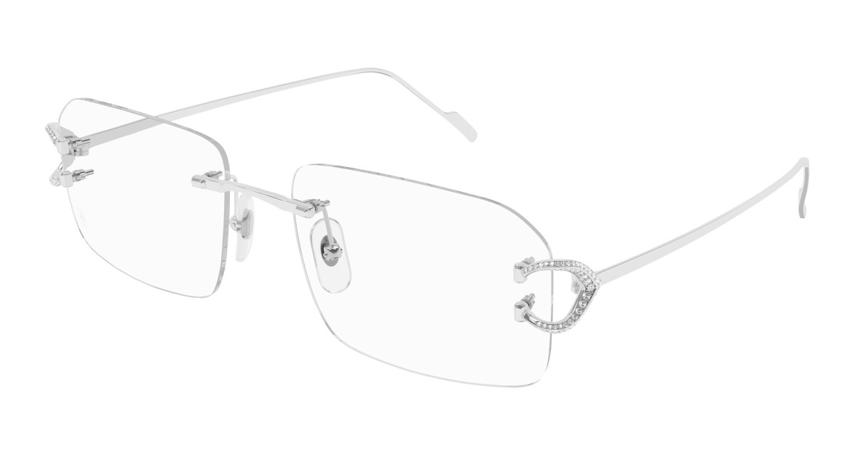 Cartier Eyeglasses CT0489O 003 Silver
