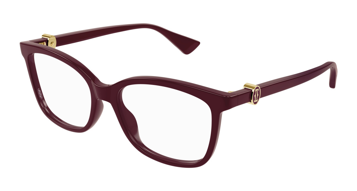 Cartier Eyeglasses CT0493O 003 Burgundy