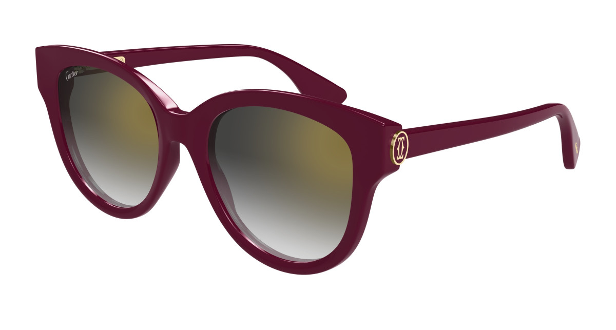 Cartier Sunglasses CT0506SA 003 Burgundy