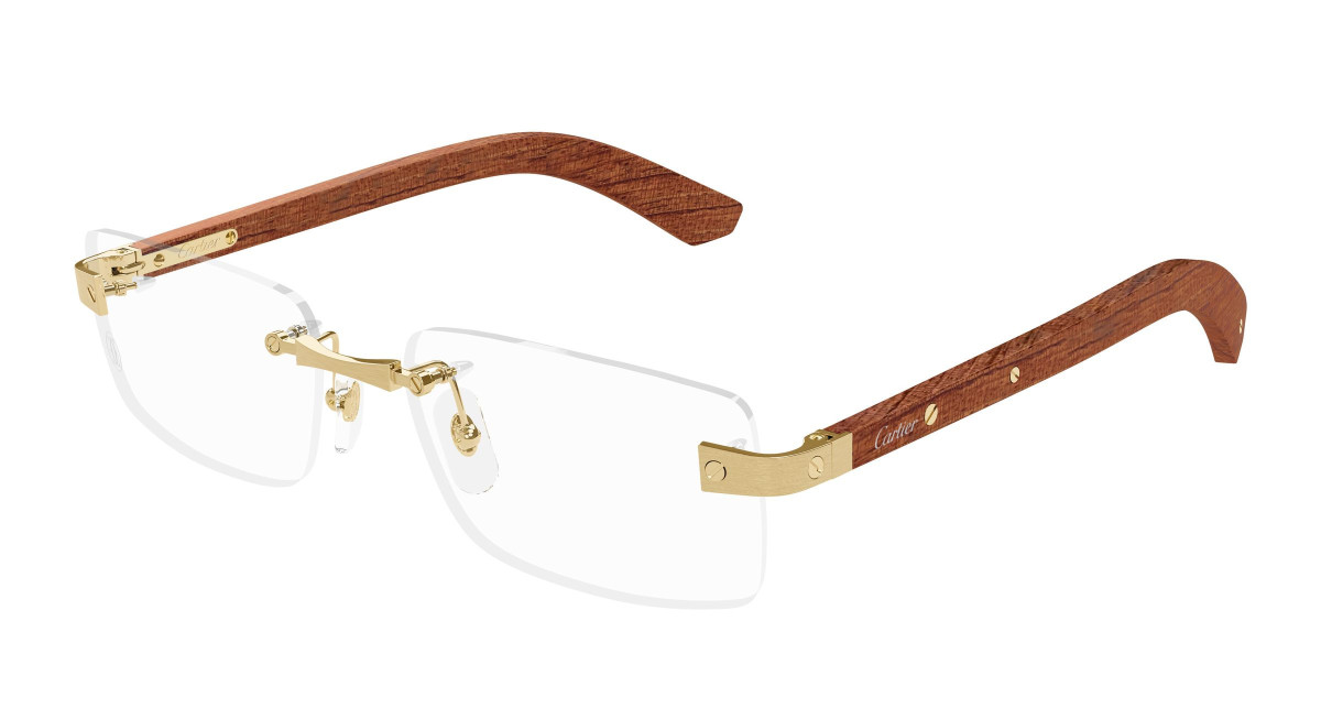 Cartier Eyeglasses CT0513O 002 Gold