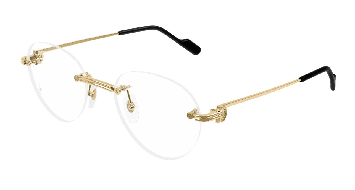 Cartier Eyeglasses CT0514O 001 Gold