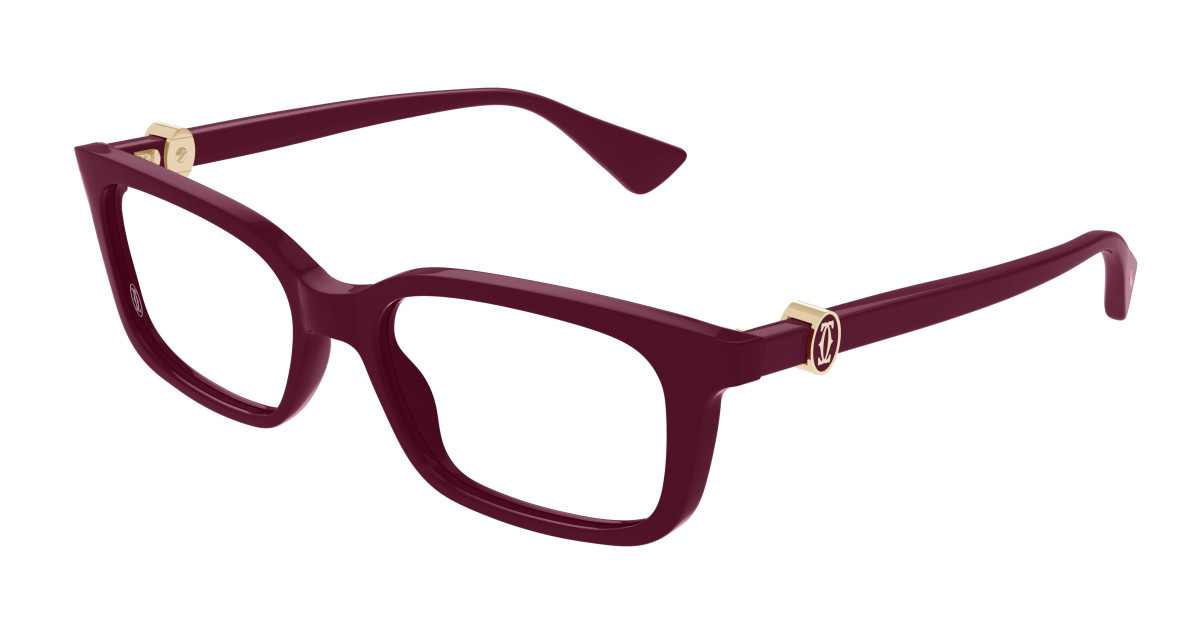 Cartier Eyeglasses CT0525O 007 Burgundy