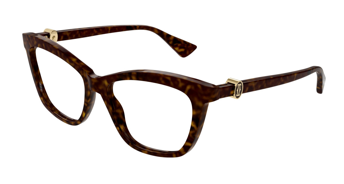 Cartier Eyeglasses CT0526O 002 Havana