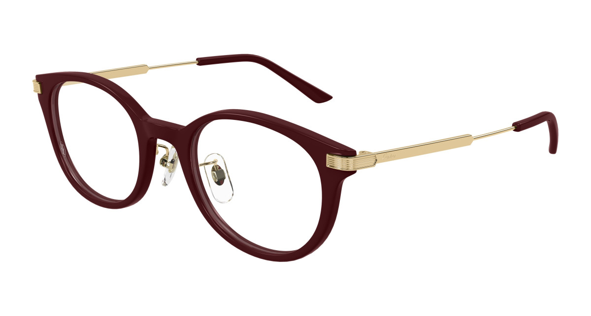 Cartier Eyeglasses CT0531OJ 003 Burgundy