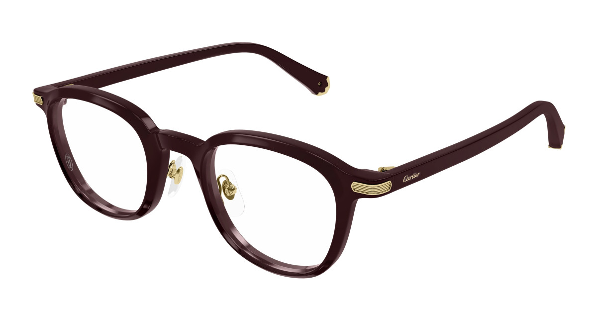 Cartier Eyeglasses CT0560O 004 Burgundy