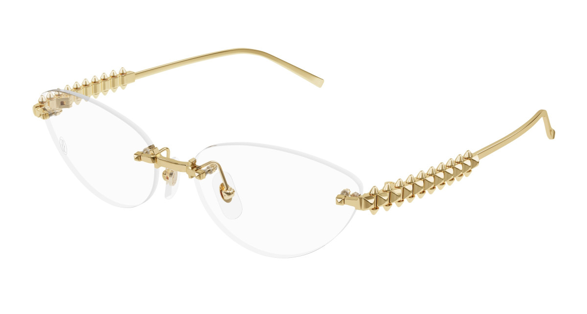 Cartier Eyeglasses CT0565O 001 Gold