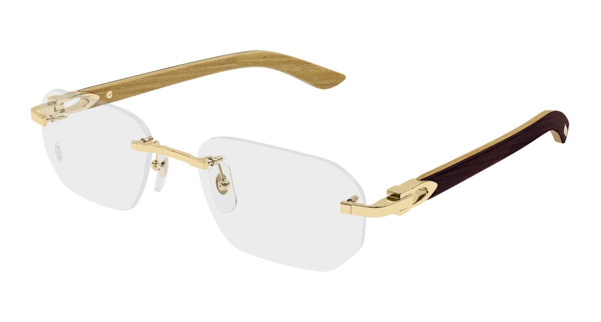 Cartier Eyeglasses CT0583O 002 Gold