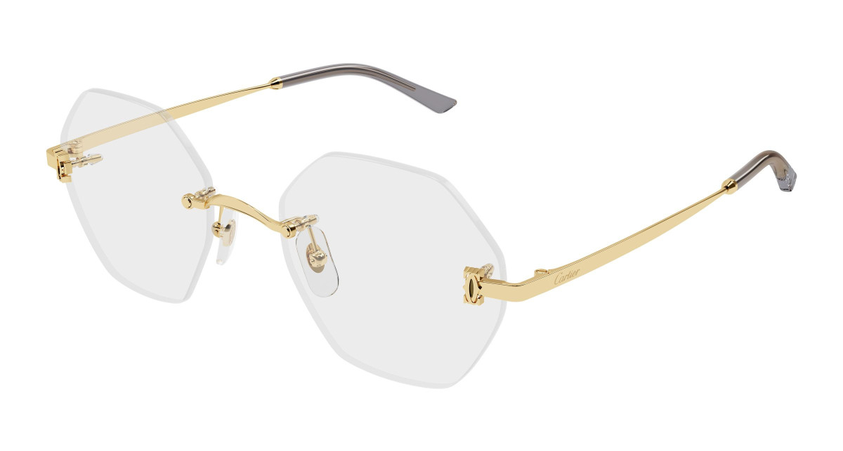 Cartier Eyeglasses CT0593O 001 Gold