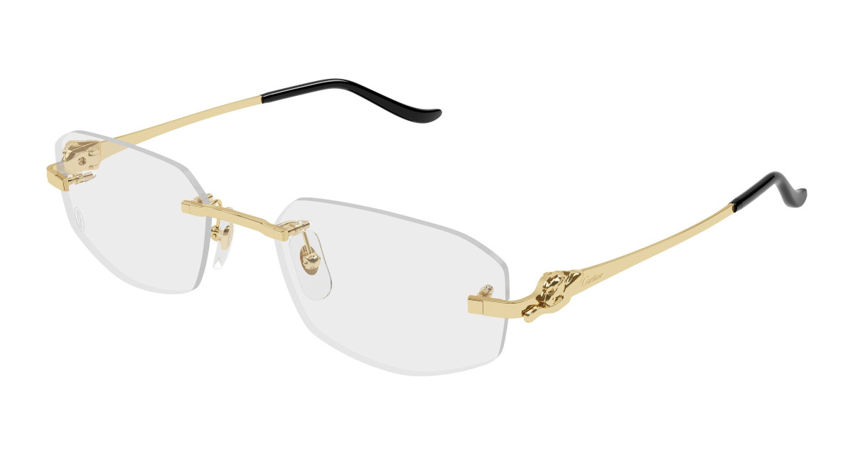 Cartier Eyeglasses CT0601O 001 Gold
