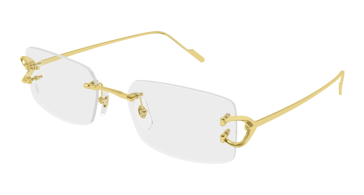 Cartier Eyeglasses CT0605O 001 Gold