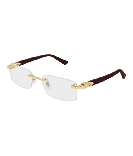 Cartier Eyeglasses CT0607OJ 002 Gold