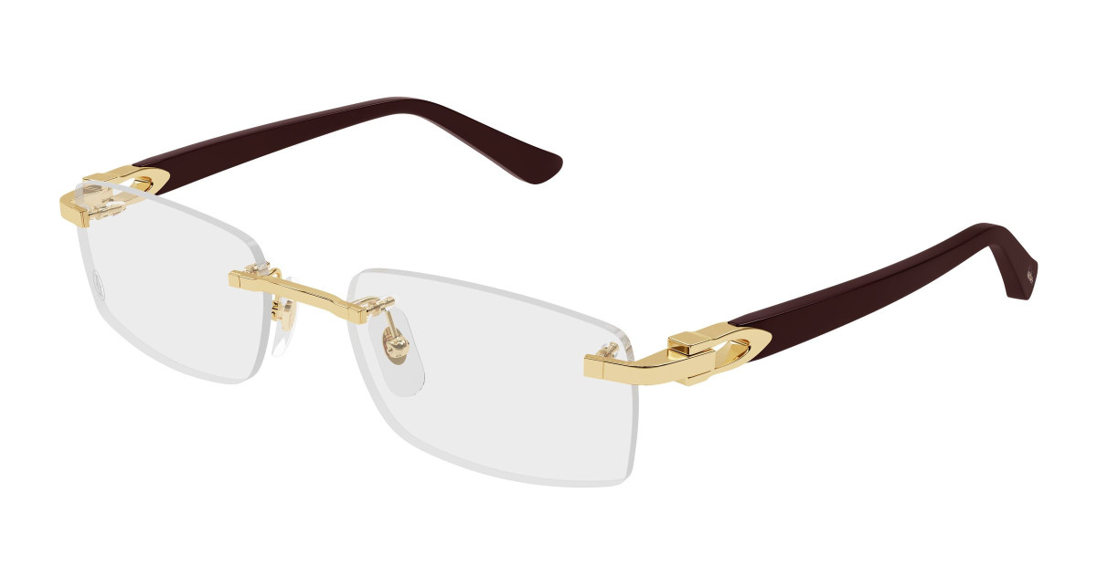 Cartier Eyeglasses CT0607OJ 002 Gold