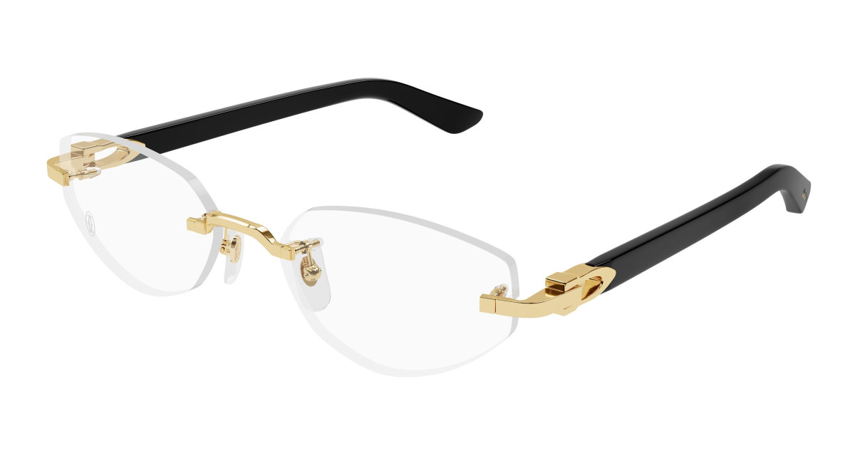 Cartier Eyeglasses CT0609O 001 Gold