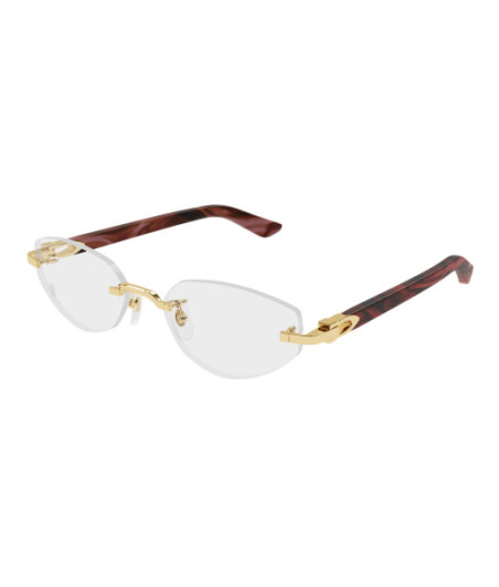 Cartier Eyeglasses CT0609O 002 Gold