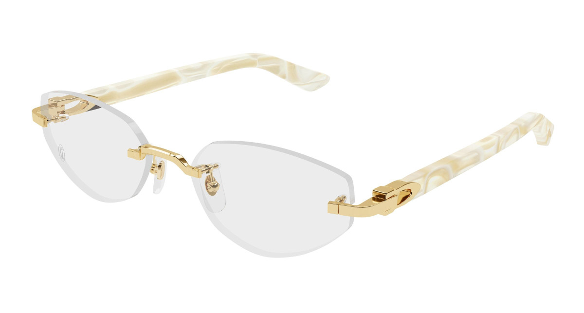 Cartier Eyeglasses CT0609O 003 Gold