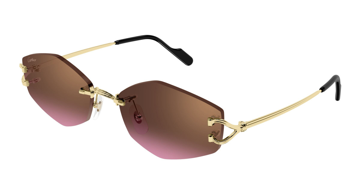 Cartier Sunglasses CT0620S 004 Gold