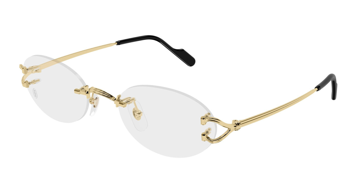 Cartier Eyeglasses CT0621O 001 Gold