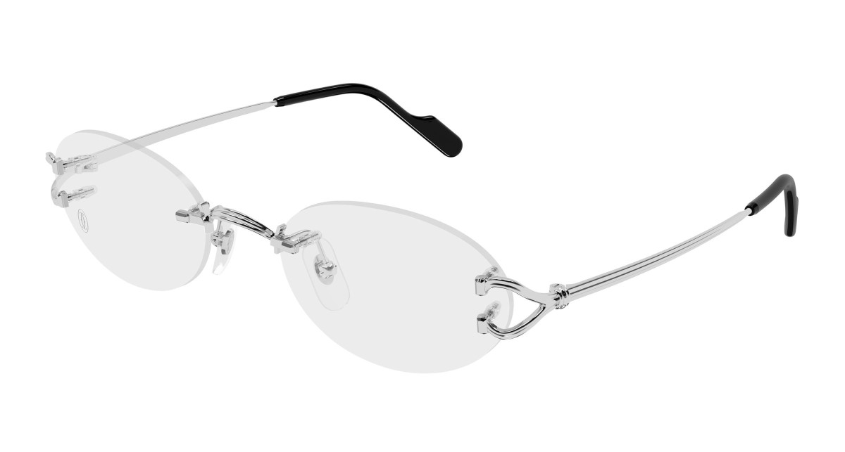 Cartier Eyeglasses CT0621O 002 Silver