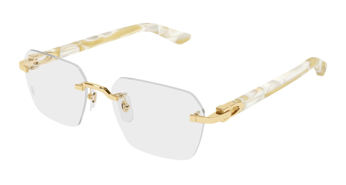 Cartier Eyeglasses CT0623O 004 Gold