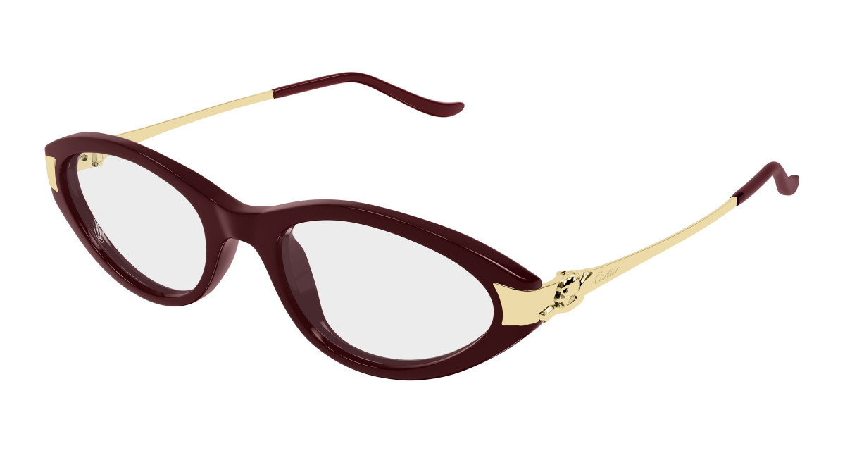 Cartier Eyeglasses CT0633O 003 Burgundy
